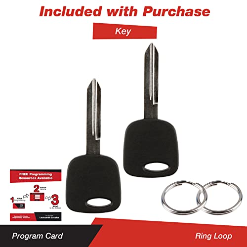 KeylessOption 4 Item Bundle 2 Key Fobs Keyless Entry Remotes 2 Uncut 4C Ignition keys for Ford Lincoln Mercury - Image 5