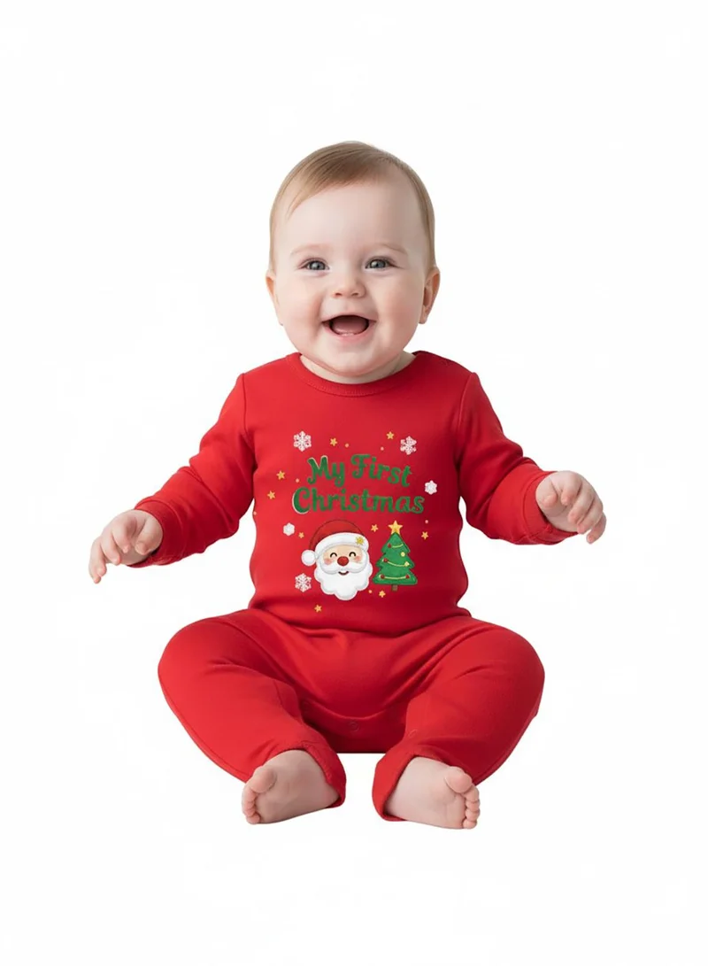 babyqlo My First Christmas Santa and Tree Romper