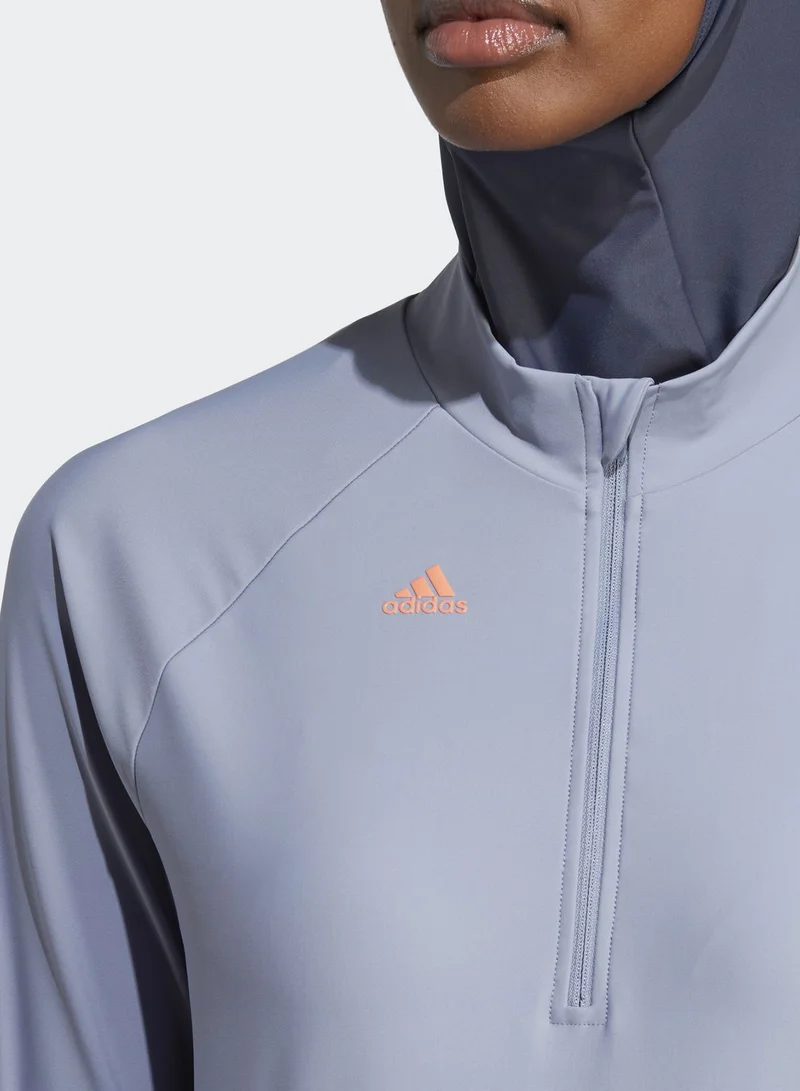 Adidas 3 Stripe Swimming Top