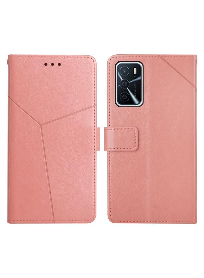 اس-توب جراب لهاتف OPPO A54 / A16 4G Y Stitched أفقيًا مصنوع من الجلد - Image 1