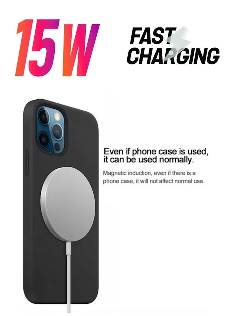 15W Magnetic Qi Wireless Charger for iPhone Fast & Secure Charging - Image 5