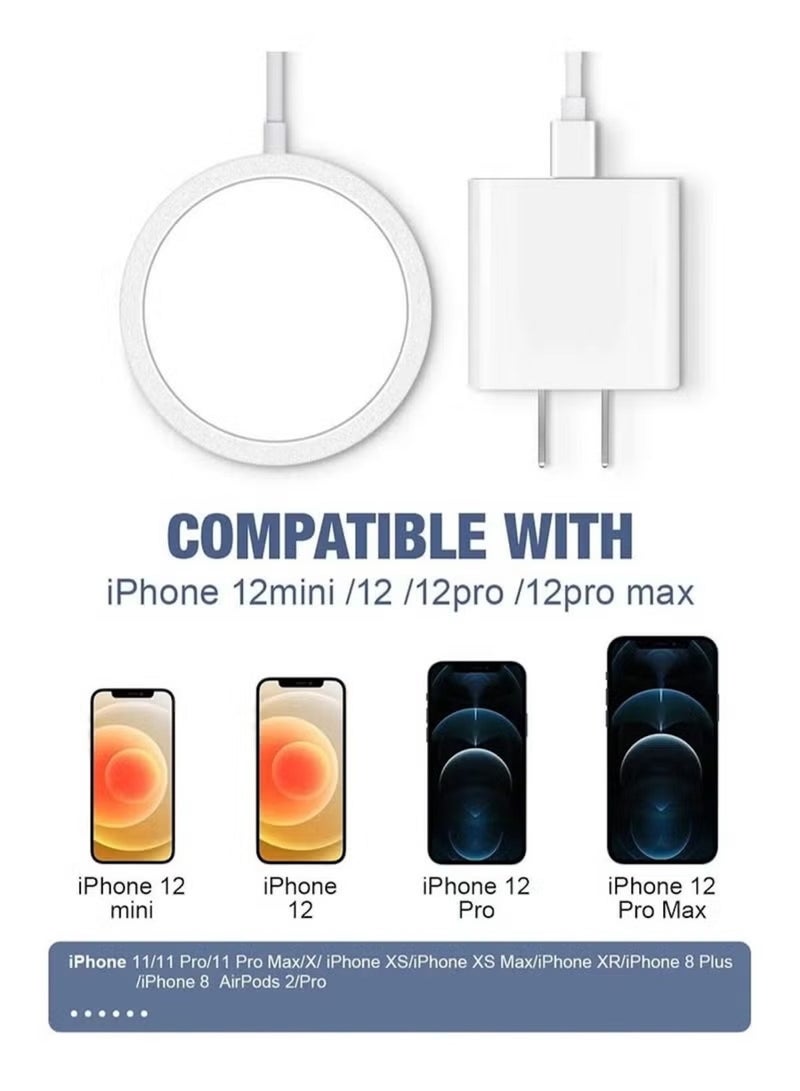 15W Magnetic Qi Wireless Charger for iPhone Fast & Secure Charging - Image 3