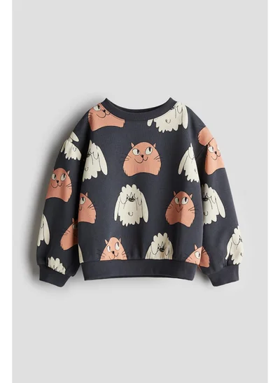 H&M Printed cotton sweatshirt