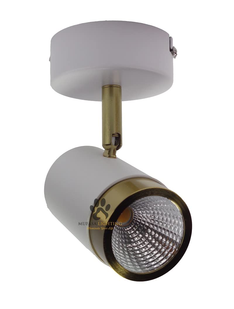 Mufasa 3 Watts MINI Size 9cm White Gold Finish LED Spotlight Focus Light Bedroom Reading Display Wall Light (Please Check Dimensions Image) (Warm White) - Image 4