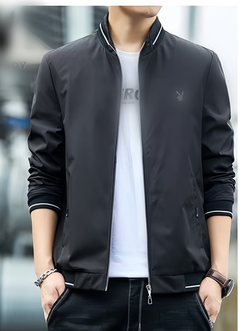 PLAYBOY Men's Slim Fit Casual Jacket Top  - Image 1
