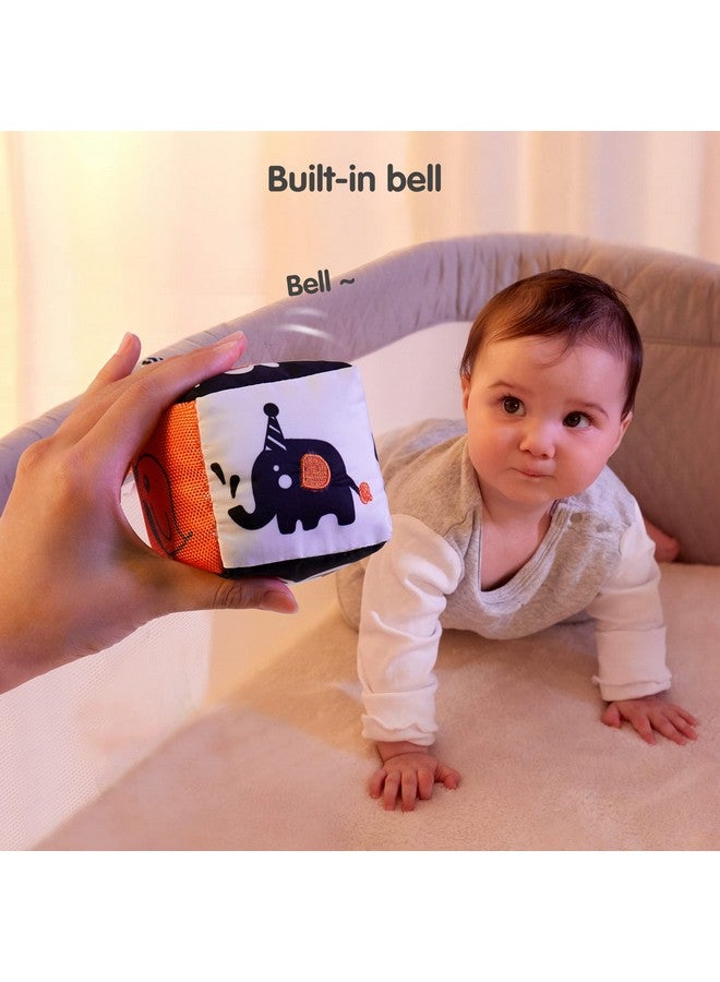 TUMAMA TUMAMA High Contrast Shapes Sets Baby Toys, Black and White Stroller Toy for Car Seat Baby Plush Rattles Rings Hanging Toy for 0 3 6 9 to 12 Months, Newborn,Toddlers,Infants (4 Packs)  - Image 5