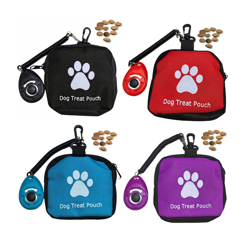 2 In 1 Multi Functional Dog Training Treat Pouch And Sound Clicker Set Black Portable Polyester Pet Snack Bag For Outdoor Activities Walks Suitable For Dog Owners Trainers - Image 4