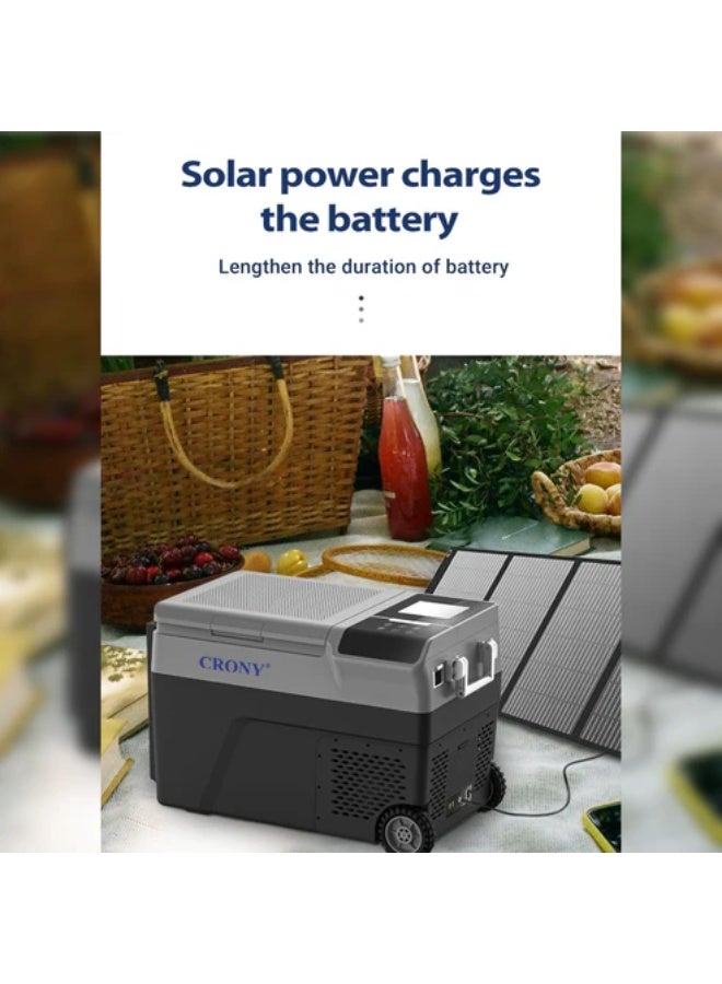 كروني صانعة الثلج والمجمدة المحمولة B35im، سعة 38 لترًا مع عجلات ورافعة سحب، تشغيل مزدوج الوظيفة - Image 5