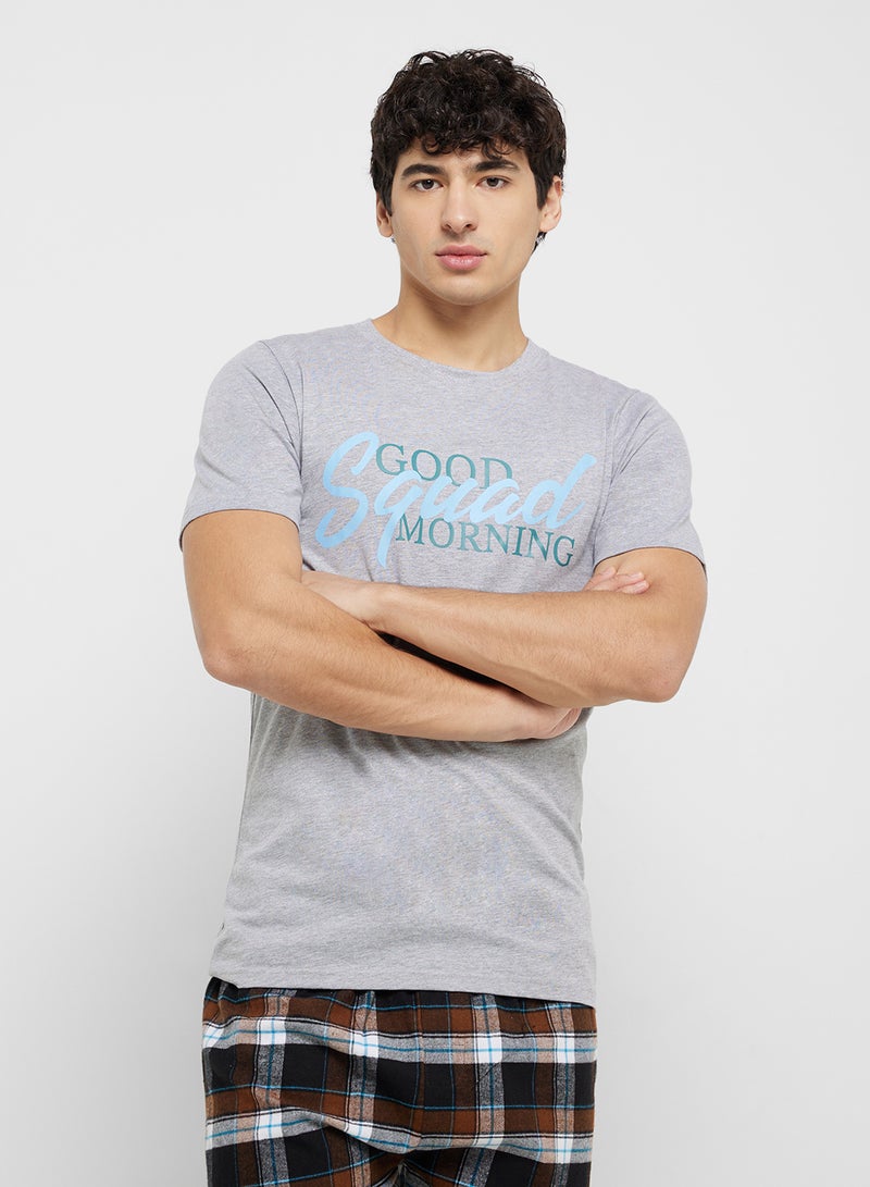 Seventy Five T-Shirt & Check Shorts  - Image 3