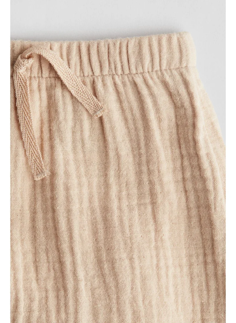 اتش اند ام Cotton muslin trousers