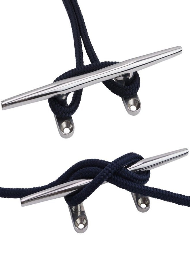 Laorde Boat Cleat Open Base 316 Stainless Steel Dock Cleat Marine Grade Rope Cleat with Fasteners for Kayaks, Nautical Decor (4 Pack, 4 inch) - Image 2