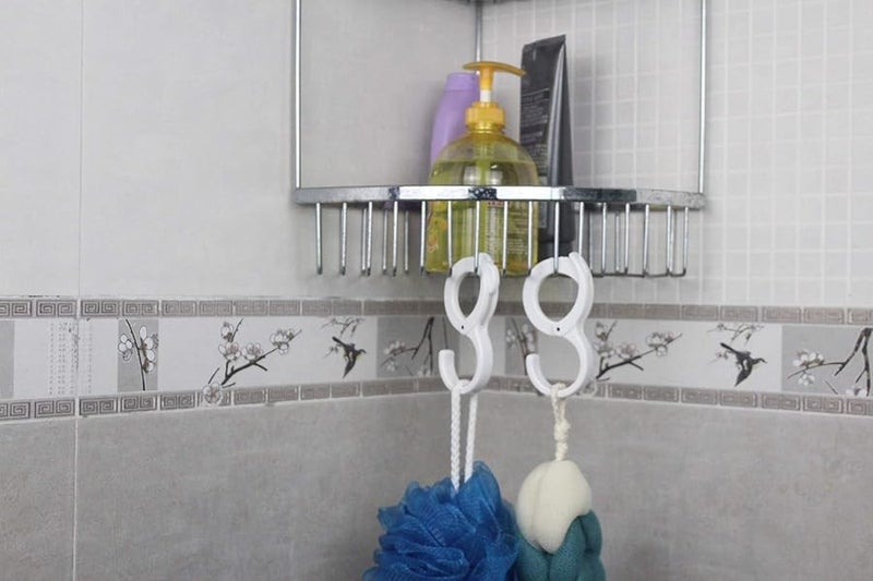 6 Pack White Multi Function Clip Hanging Hooks For Home Organization - Image 4