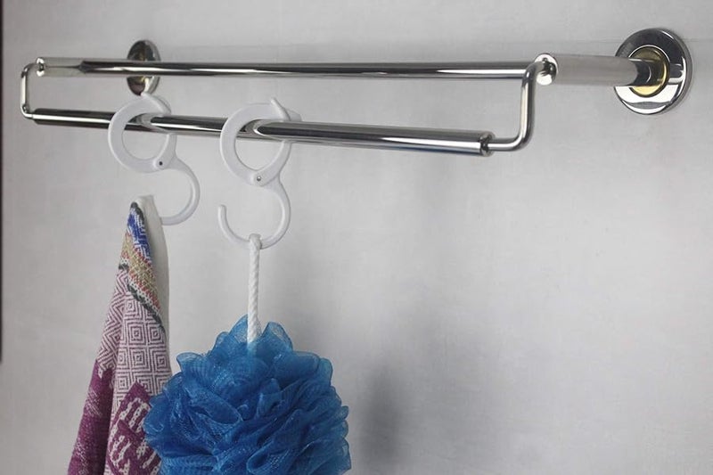 6 Pack White Multi Function Clip Hanging Hooks For Home Organization - Image 3