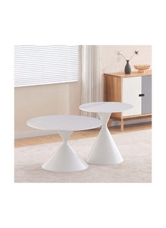 Cypress 2-Piece Sintered Stone Coffee Table Set 70 x 40 x 70 cm