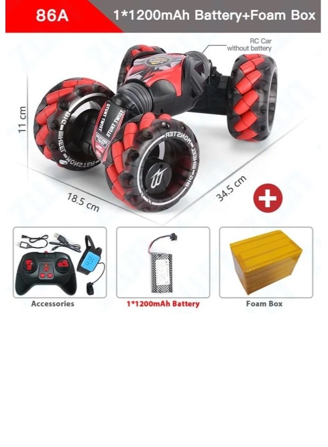 Remote Control Car Toy Equipped with wheels That can Drift and a Remote Control Watch or a Regular Remote Control, in Addition to Containing Music and Lighting 