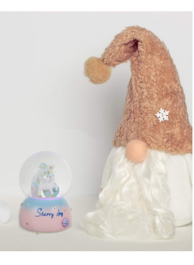 Generic - Music Box Crystal Ball Ornament Music Crystal Ball Dreamy Unicorn Crystal Ball Desktop Crystal Ball Unicorn Crystal Ball Light Unicorn Crystal Ball Lamp Crystal Ball Decor - Image 1