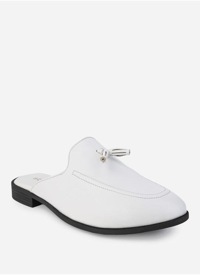 Styli - Styli Tassel Accent Slip On Open Heel Mules - Image 1
