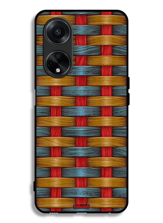 Tolwak Oppo A1 5G Protective Case Cover Strips Art Pattern - Image 1