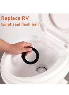 SYOSI RV Toilet Flush Ball Seal Replacement RV Accessories Flush Ball Gaskets for Dometic 300/310/320, Perfect Replacing Solve The Toilet Leakage Problem, Part Number 385311658 (2 Pack)  - Image 4