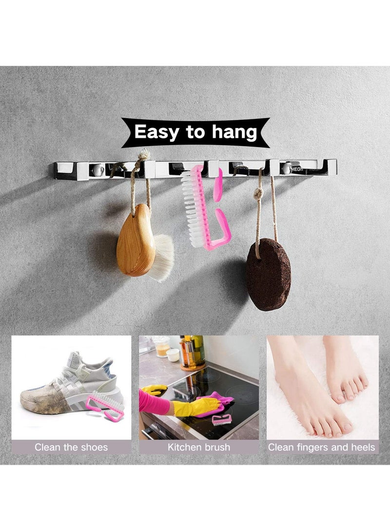 Perfect nail care brush with ergonomic handle
