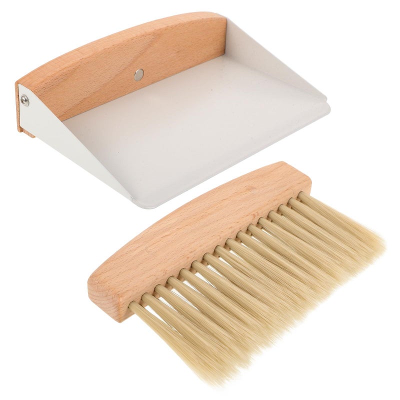 Mini Desktop Cleaning Broom And Portable Dustpan Set With Nylon Bristles Compact Household Hand Broom For Tabletop Office Cleaning - Image 2