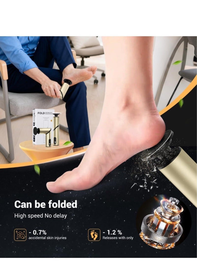 5-in-1 Electric Callus Remover(Portable & Foldable), Foot File with 30 Accessories and 9 Intensity Modes, Foot Care Suitable For Men And Women, For Grinding Hard Calluses and Dead Skin - Image 4
