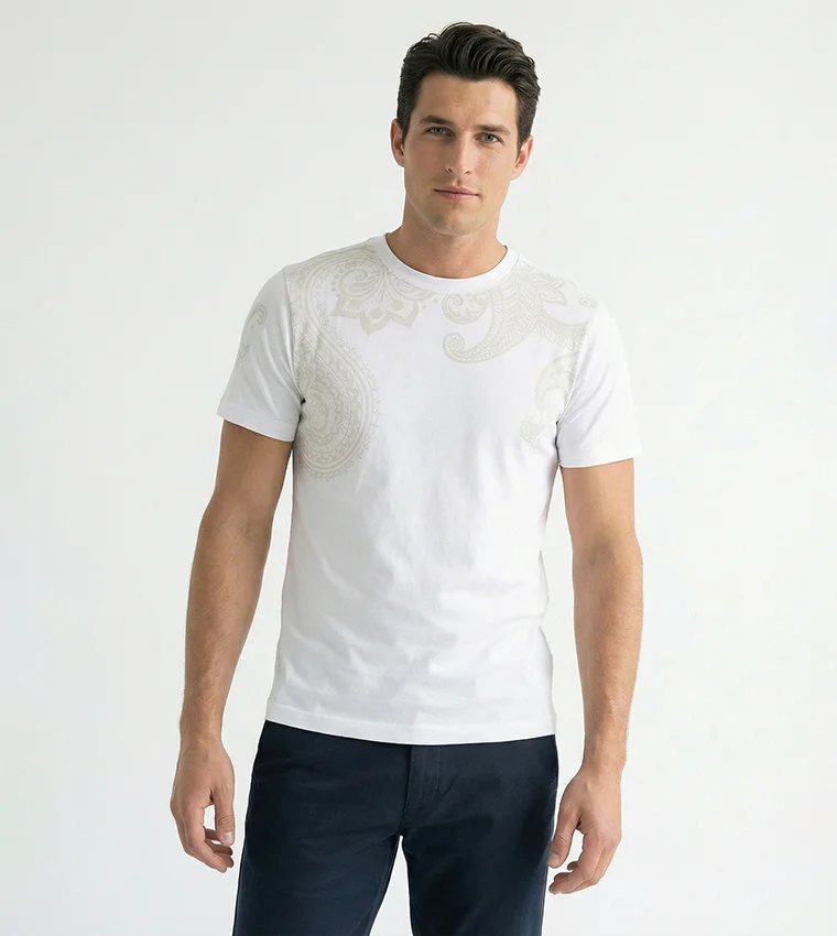 بيفرلي هيلز بولو كلوب BHPC MENS WHITE LONG SLEEVE T-SHIRT