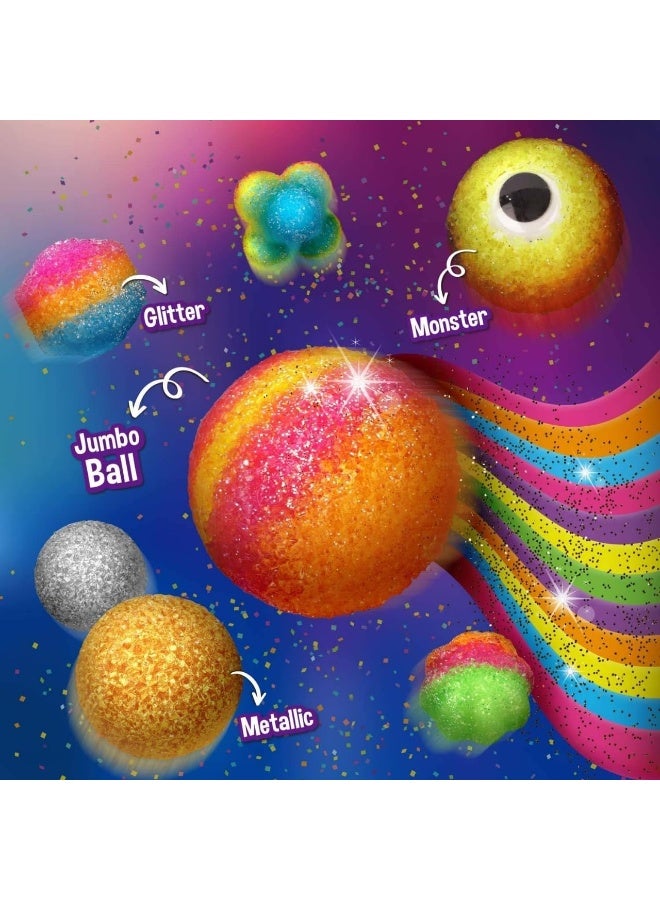 UKR DIY Bouncy Balls Kit Craft Set for Kids 30 Bouncy Balls with Glitter, Googly Eyes, Dip Cup 5 Molds Fun Activity Art Set Children Giveaway Gift - Image 3