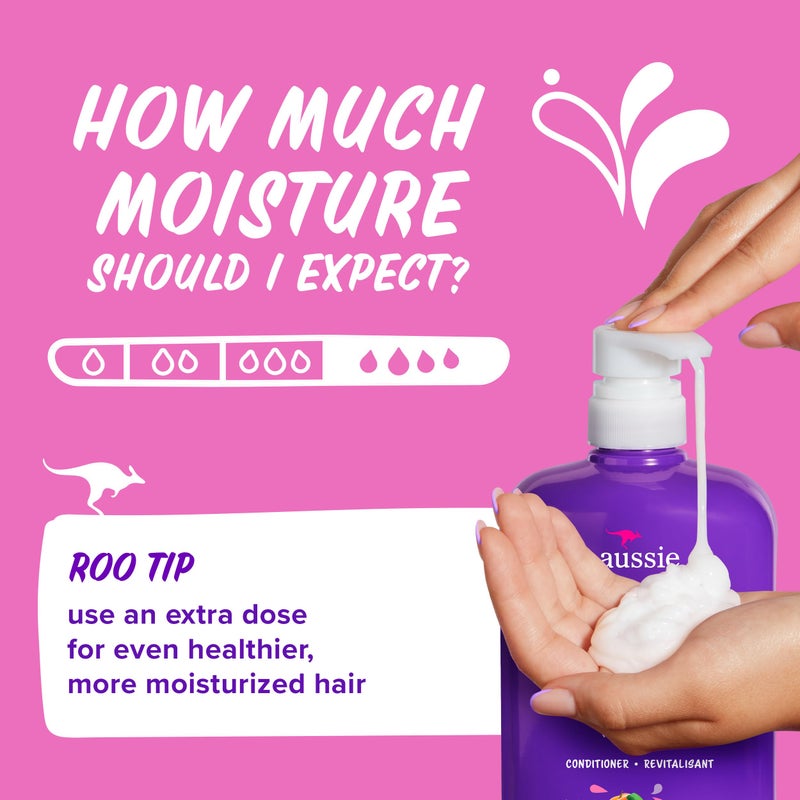 Aussie Total Miracle 7 Benefits Hair Conditioner for Damaged Hair, for All Hair Types, Paraben-Free, 30.4 fl oz, 4-pack - Image 5