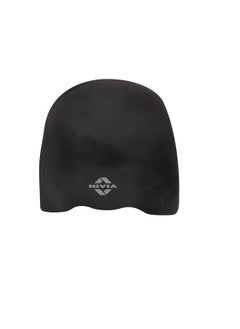 Nivia Racing 3D Swimming Cap (Black)  - Image 1