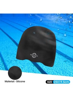 Nivia Racing 3D Swimming Cap (Black)  - Image 3