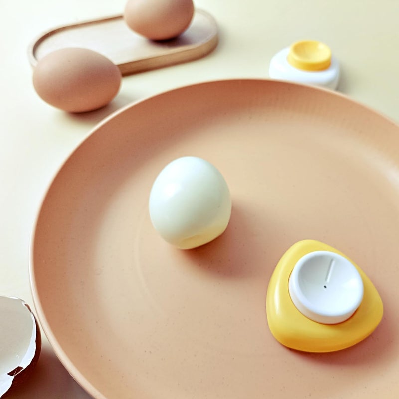 ChaLeeMoo Magenetic Egg Piercer for Raw Eggs to Get Good Hard Boiled Eggs, Egg Poker with Safety Lock Egg Pin, Easy Egg Peeler By Punching Hole at Bigger End of the Egg Before Boiling, 2 Pack - Image 3
