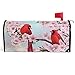 Wamika Wamika Spring Flowers Birds Mailbox Covers Magnetic Summer Sakura Red Cardinal Mailbox Cover Standard Size 18" X 21"  - Image 2