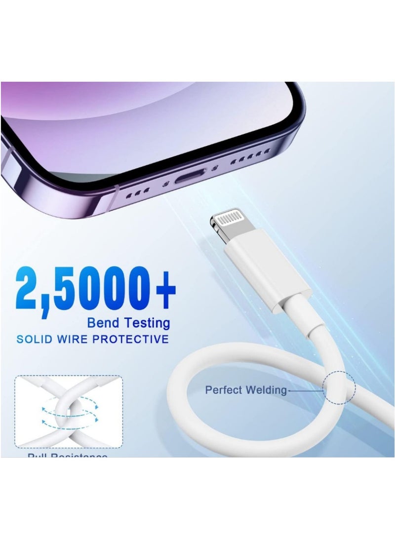 كابل USB C إلى Lightning (عبوة من 2) متوافق مع iPhone 14 و 13 و 12 و 11 Pro Max - Image 5
