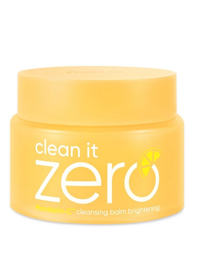 Banila Co BANILA CO Clean it Zero Mandarin-C Cleansing Balm Brightening - Refreshing Makeup Remover with Vitamin C & Citrus Extracts, Korean Skincare for Glowing Complexion,Made to Brighten Dull Skin Types - 100ml/3.38 fl oz  - Image 1