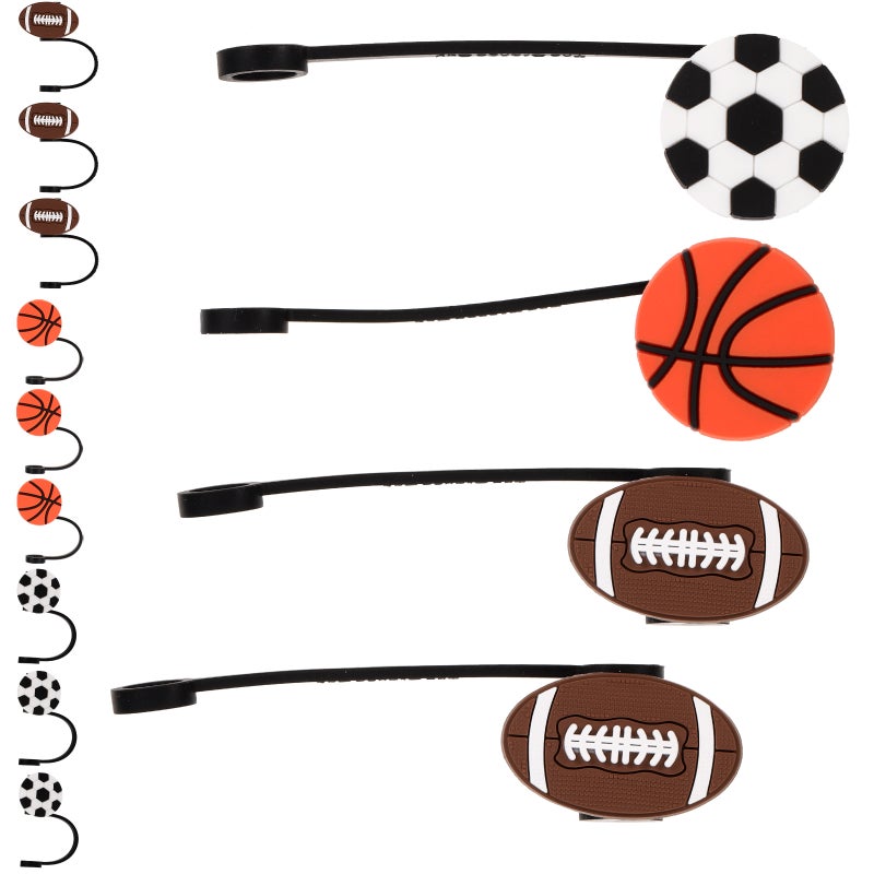 12pcs Sports Shape Cover End Plugs Caps End Protectors Decors - Image 1