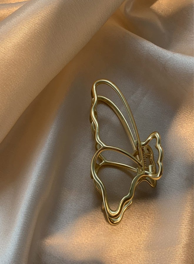 VinBee 4 PACK Large Butterfly Hair Claw Clips Metal Hair Catch Barrette Jaw Clamp for Women Half Bun Hairpins for Thick Hair (3.15 inch) - Image 4