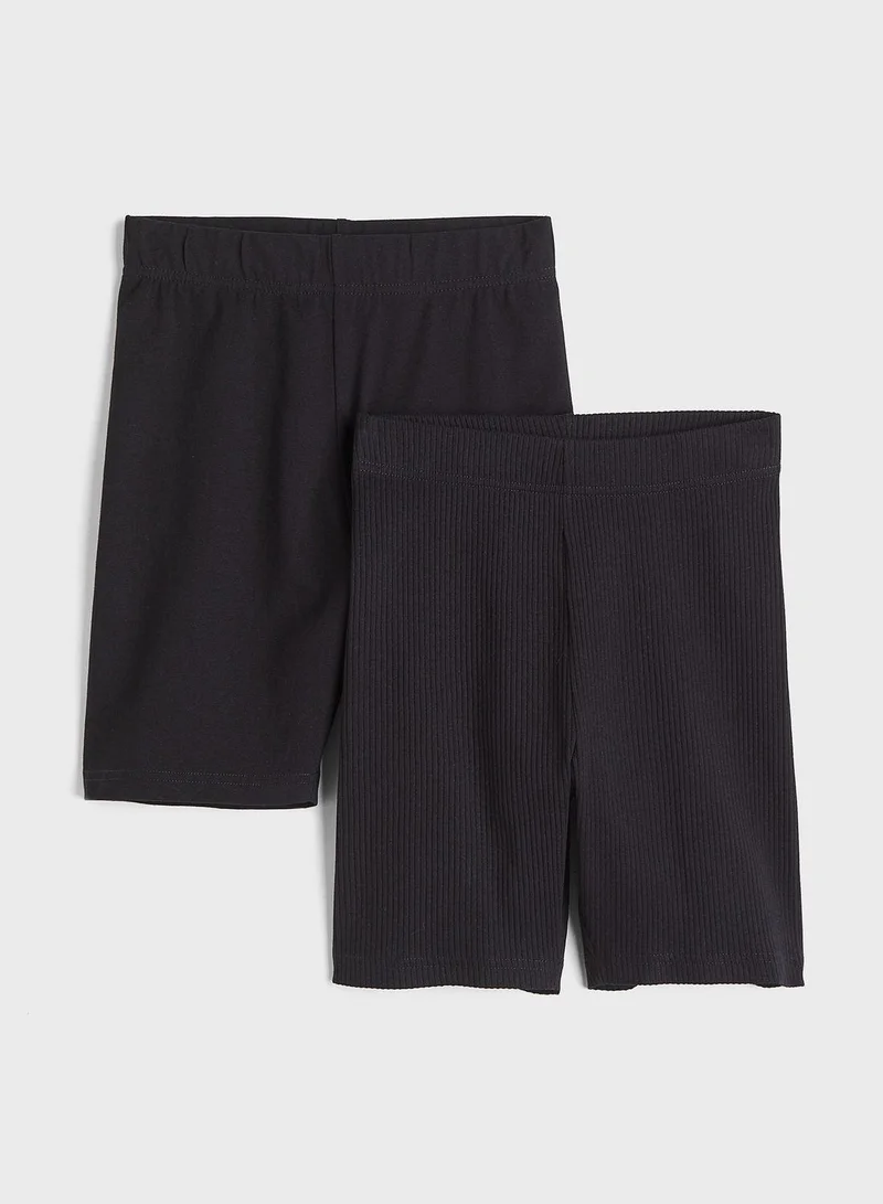 H&M 2 Pack High Waist Shorts