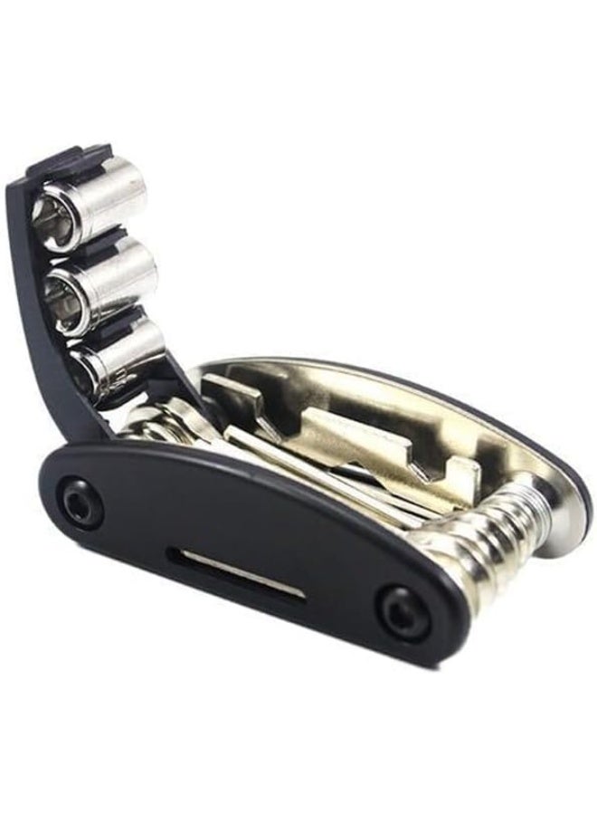 مجموعة أدوات متعددة الاستخدامات لتصليح الدراجات 16فى 1 ، عدة سداسية طقم الانكية و مفتاح ربط براغي للدراجات الجبلية مفك من الصلب الكربوني . سهلة الحمل والتخزين . جودة عالية - Image 4