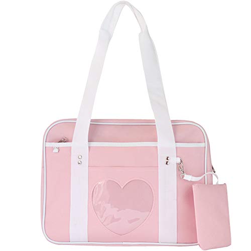 AlwaySky Ita Heart Shape Window Japanese Handbag for Lolita Comic DIY Shoulder Bag - Image 5