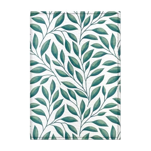 Quttie Passport Cover for Kids, Women and Men, Cute Travel Passport Holder (Leaf Pattern) - Image 1