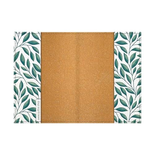 Quttie Passport Cover for Kids, Women and Men, Cute Travel Passport Holder (Leaf Pattern) - Image 4
