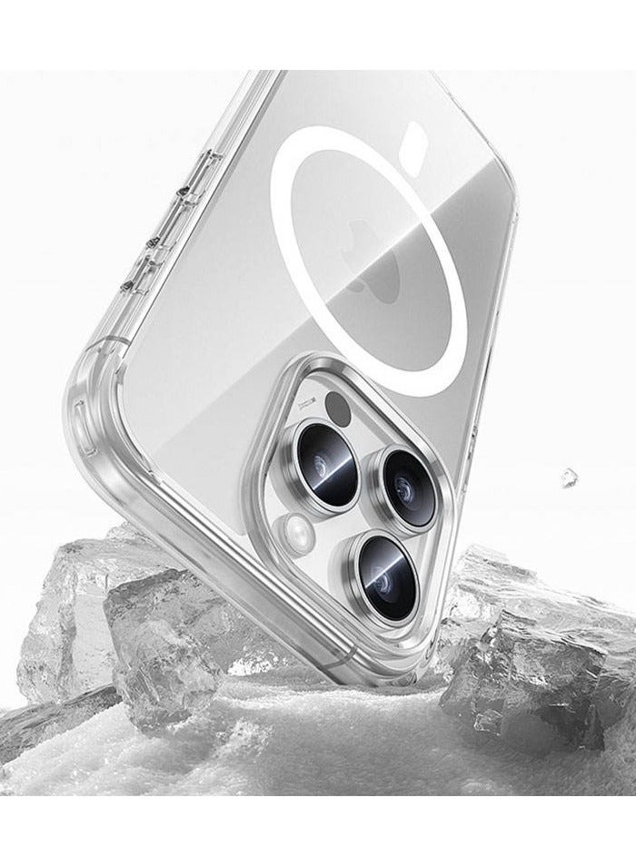 TEXEEM Clear Case for iPhone 16 Pro – Slim Transparent Protective TPU Cover with Shock Absorption & MagSafe Wireless Charging Compatibility - Image 3