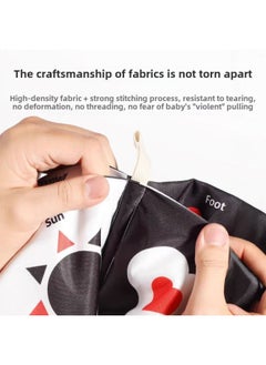 Generic Baby Tear Can Bite Cloth Book Early Education Puzzle Black And White Color Card Sound Paper Touch Book Cognitive Quiet Book-Color:Animal Cloth Book-Specifications:One Size Fits All  - Image 5