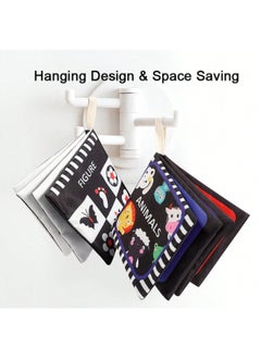 Generic Baby Tear Can Bite Cloth Book Early Education Puzzle Black And White Color Card Sound Paper Touch Book Cognitive Quiet Book-Color:Animal Cloth Book-Specifications:One Size Fits All  - Image 3