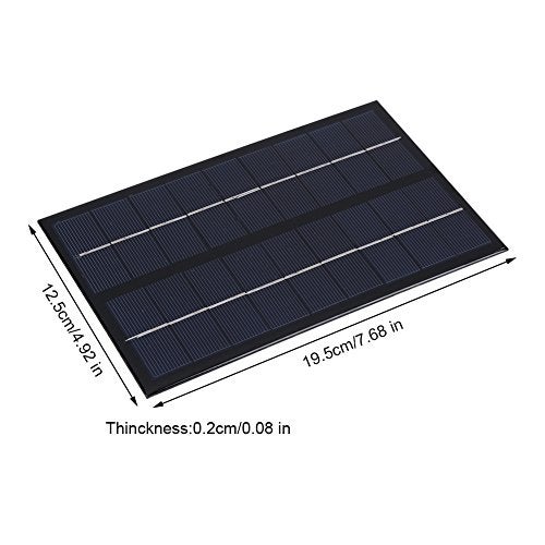 Hztyyier Solar Panel Module, 3W 9V Mini Portable, DIY Polysilicon Battery Power Charger - Image 3