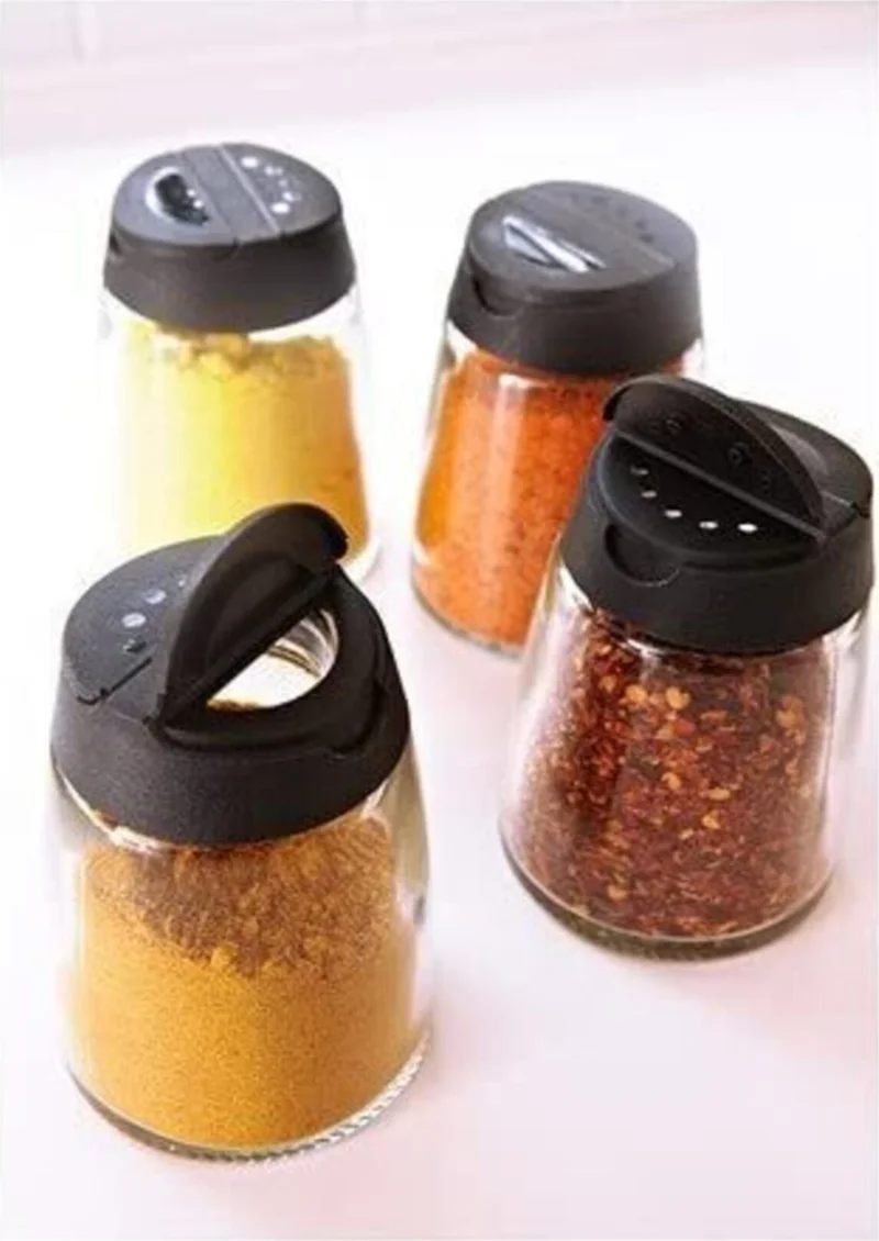 Ikea Ihardig 365+ Glass Spice Jar Spice Rack Set of 4