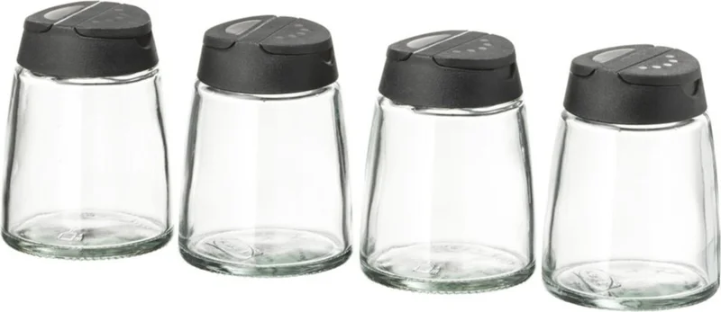 Ikea Ihardig 365+ Glass Spice Jar Spice Rack Set of 4