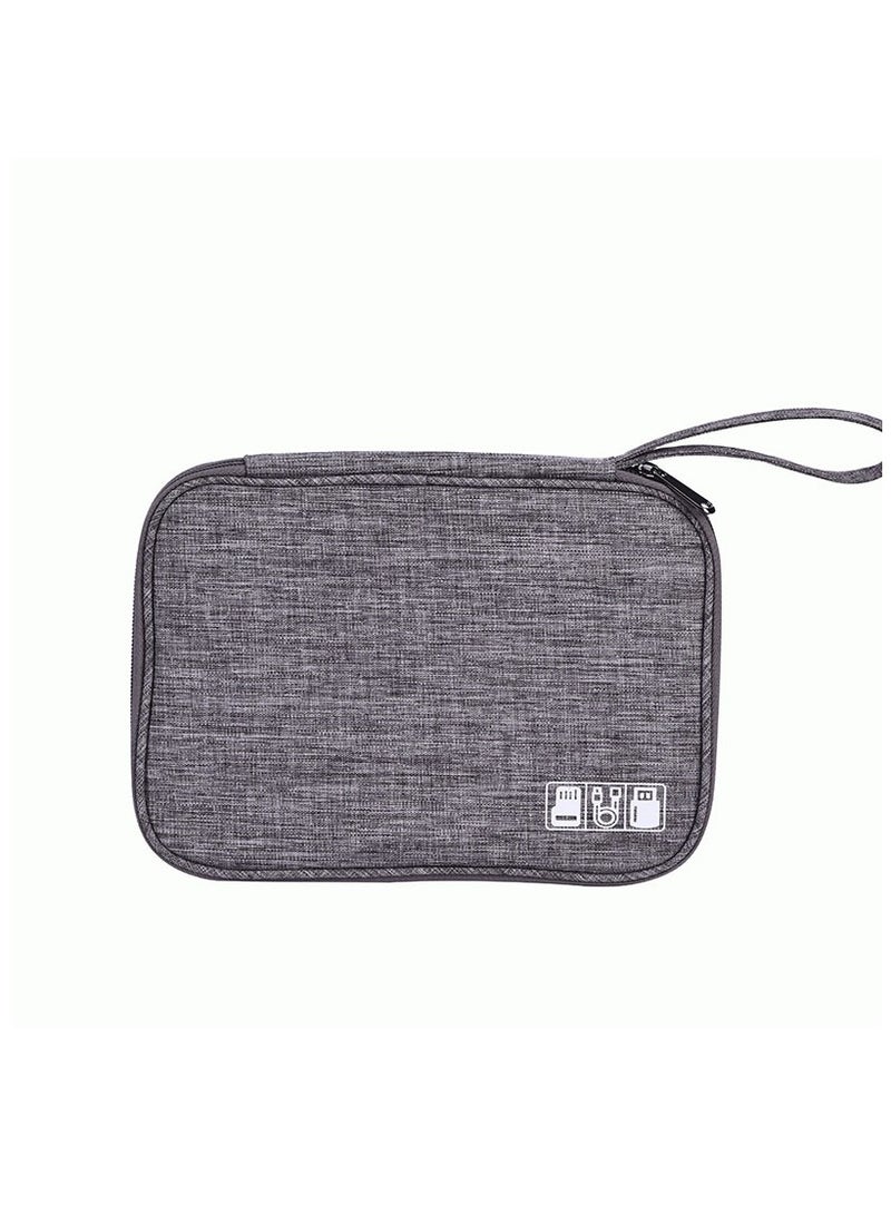 Generic Portable Organizer Bag, Travel Electronic Accessories Organizer Bag, Travel Gear Storage Carrying Sleeve Pouch for USB Cable, Earphones, Power Banks, USB Drive, SD Card, Charger Hard Disk Storage Bag  - Image 4