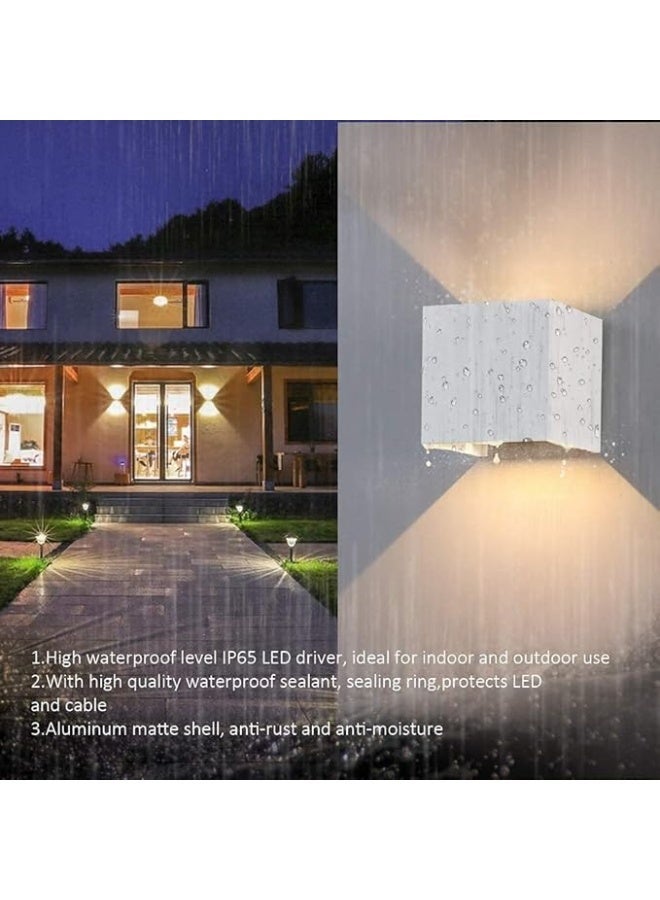AFN Modern LED Wall Light Up Down Wall Lamp Indoor Outdoor Wall Mounted Light Fixture Waterproof Decorative Wall Sconce for Bedroom Living Room Hallway Balcony Corridor Home Lighting - Image 2
